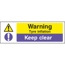 Warning Tyre Inflation / Keep Clear